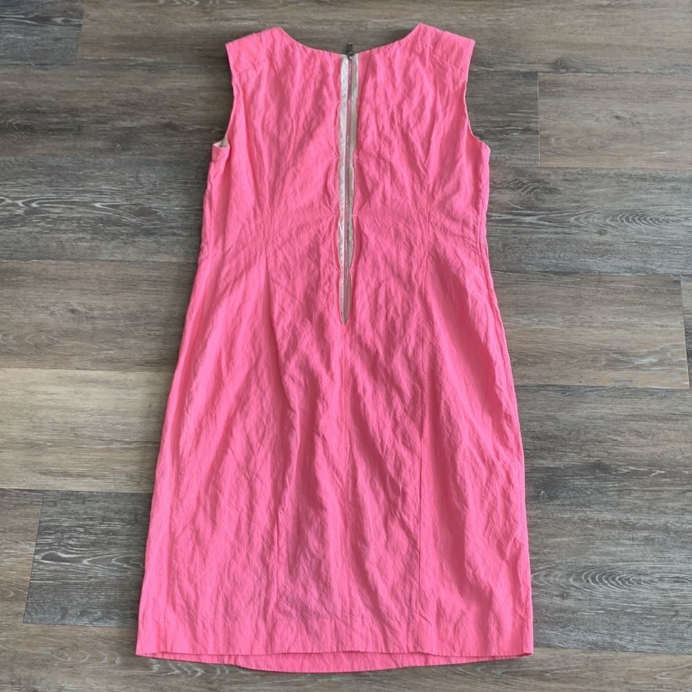 Lafayette 148 sleeveless crepe dress in Bubblegum pink sz 12 - Picture 11 of 16